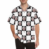 Hawaiian Shirts with Faces on Them Plaid Personalized Face Aloha Shirt Gift For Him Anniversary Gift