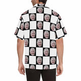 Hawaiian Shirts with Faces on Them Plaid Personalized Face Aloha Shirt Gift For Him Anniversary Gift