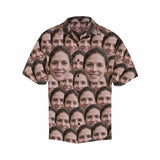 Hawaiian Shirts with Faces on Them Seamless My Lover Personalised Face Aloha Shirt Gift For Him