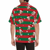 Hawaiian Shirts with Faces on Them Stripe Christmas Face Shirts Create Your Own Hawaiian Shirt for Him