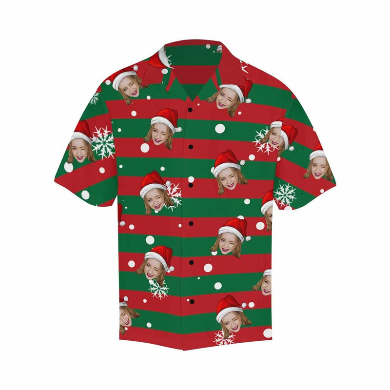 Hawaiian Shirts with Faces on Them Stripe Christmas Face Shirts Create Your Own Hawaiian Shirt for Him