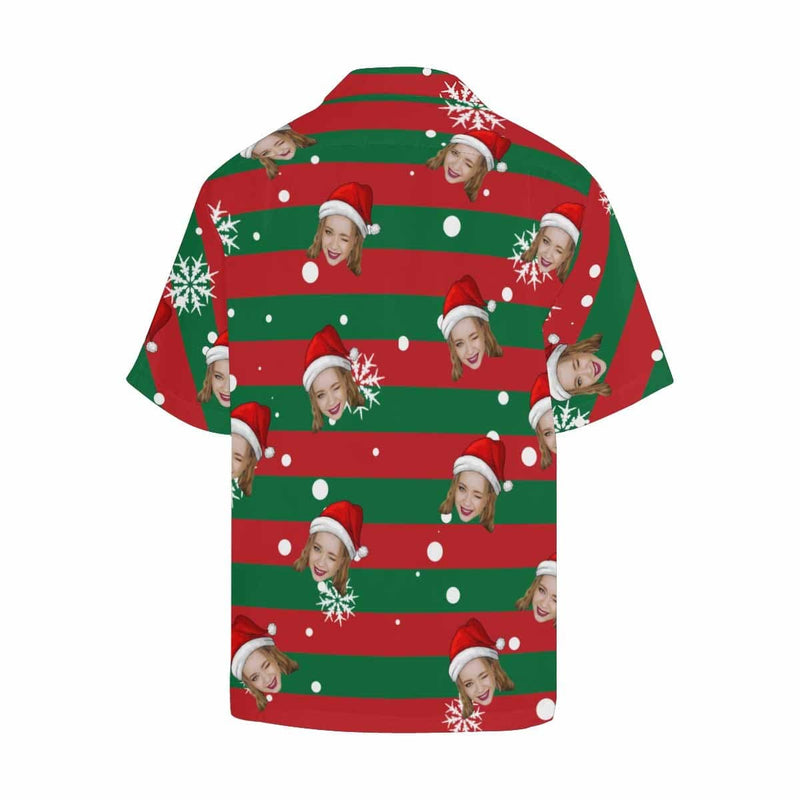 Hawaiian Shirts with Faces on Them Stripe Christmas Face Shirts Create Your Own Hawaiian Shirt for Him