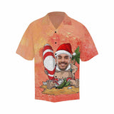 Hawaiian Shirts with Faces on Them Sunset Sand Custom Made Hawaiian Shirts Face Aloha Shirt Birthday Gift for Him