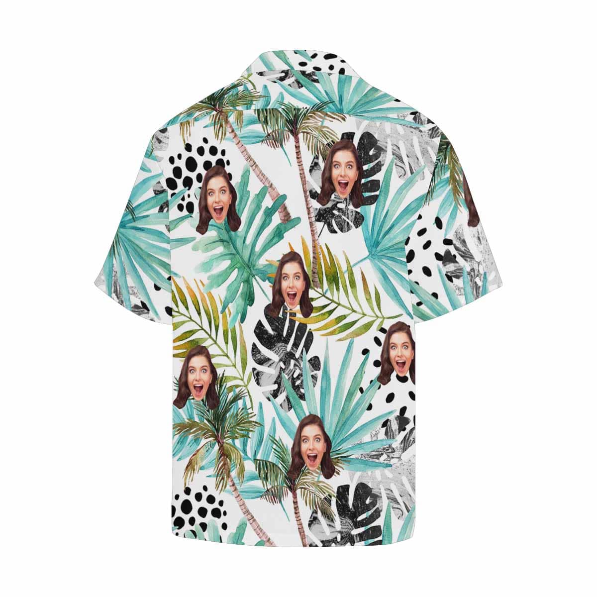 Personalized Coconut Tree Face Hawaiian Shirts Casual Men&