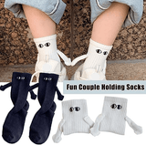 Holding Hands Socks Magnetic Hand Socks Funny Big Eye Socks for Couples Friends