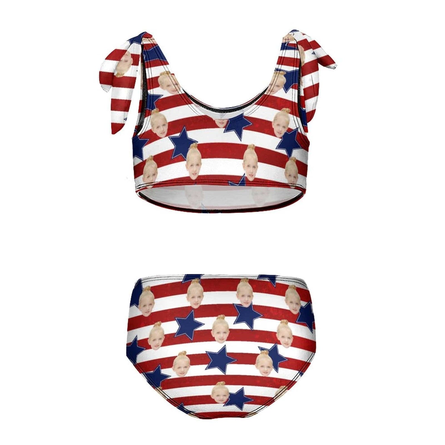 Custom Face American Flag Kid&