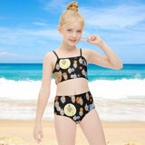 Custom Face Beautiful Planet Kid's Slip Swimsuit Made for You Personalized Swimwear