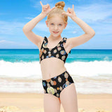 Custom Face Beautiful Planet Kid's Strap Swimsuit Design Your Own Face Gift