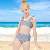 Custom Face Rainbow Kid's Strap Swimsuit Made for You Personalized Swimwear