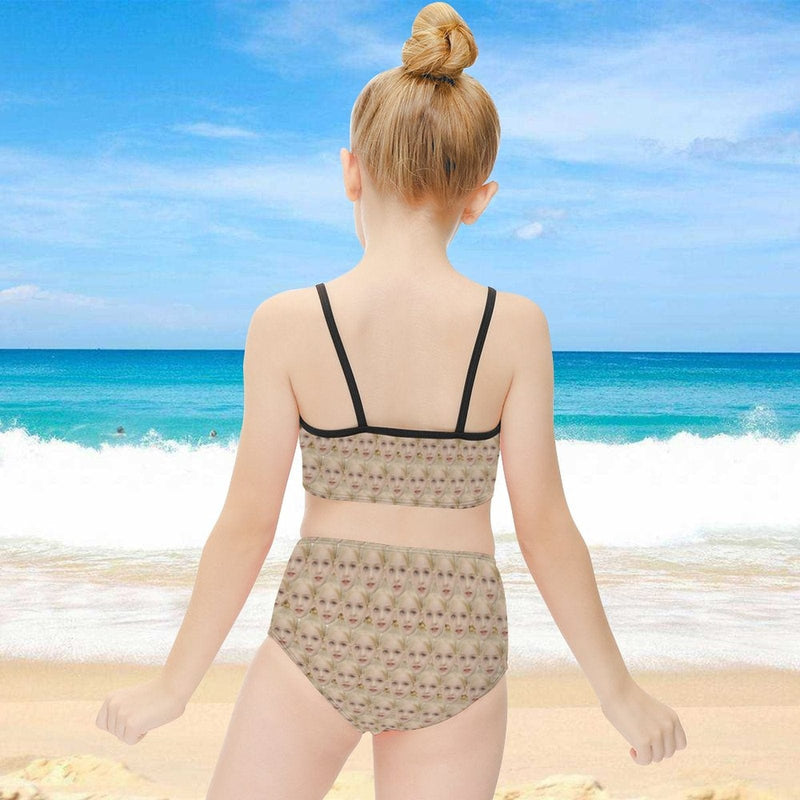 Custom Face Seamless Cute Kid's Slip Swimsuit Add Your Own Image