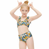 Custom Face Tropical Fruit Kid's Strap Swimsuit Made for You Personalized Swimwear