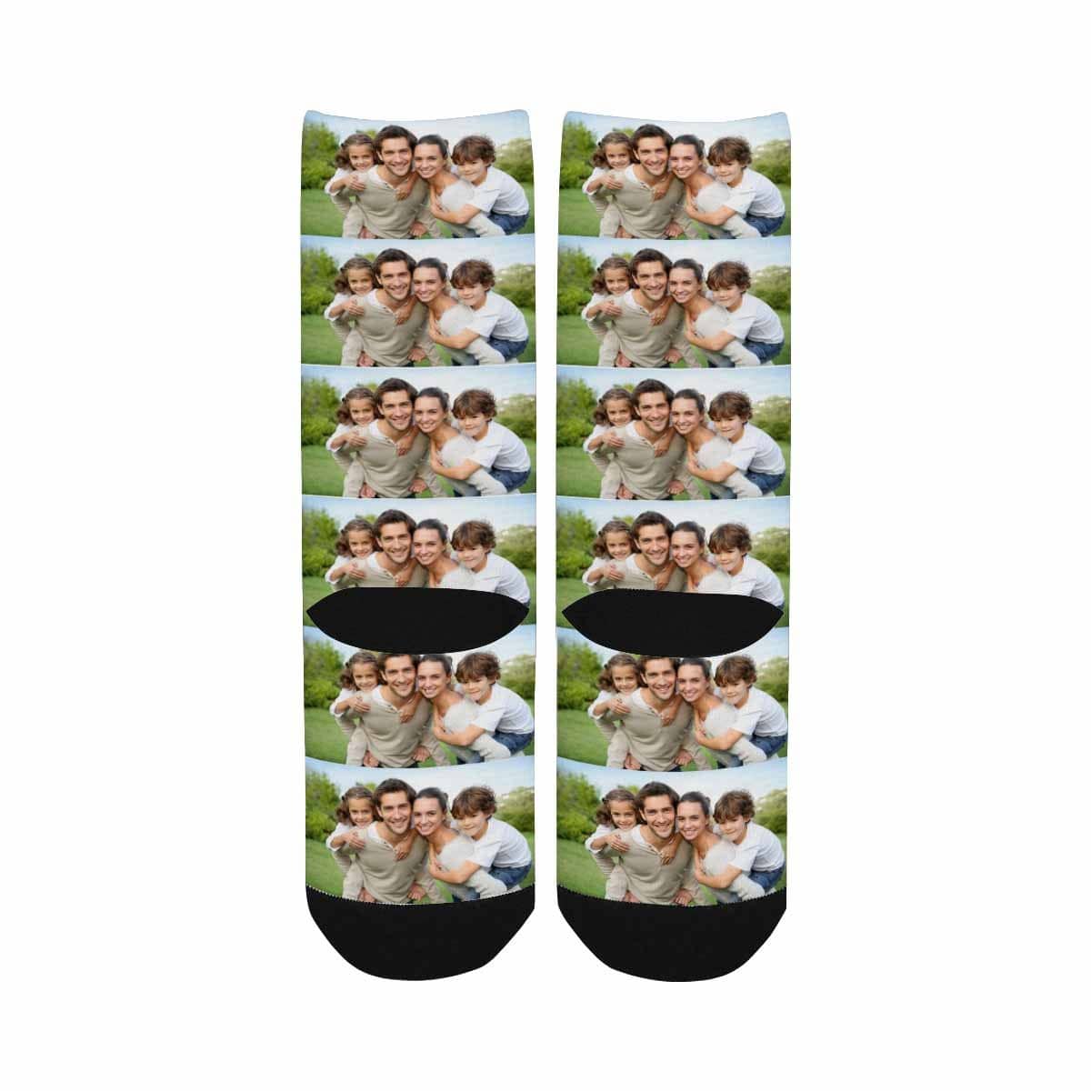 Kids Custom Socks Printed With Picture Personalized Family Photo Children&