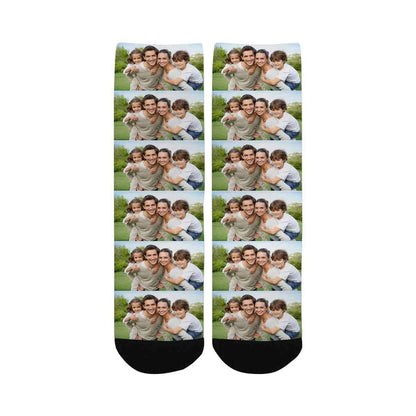 Kids Custom Socks Printed With Picture Personalized Family Photo Children&