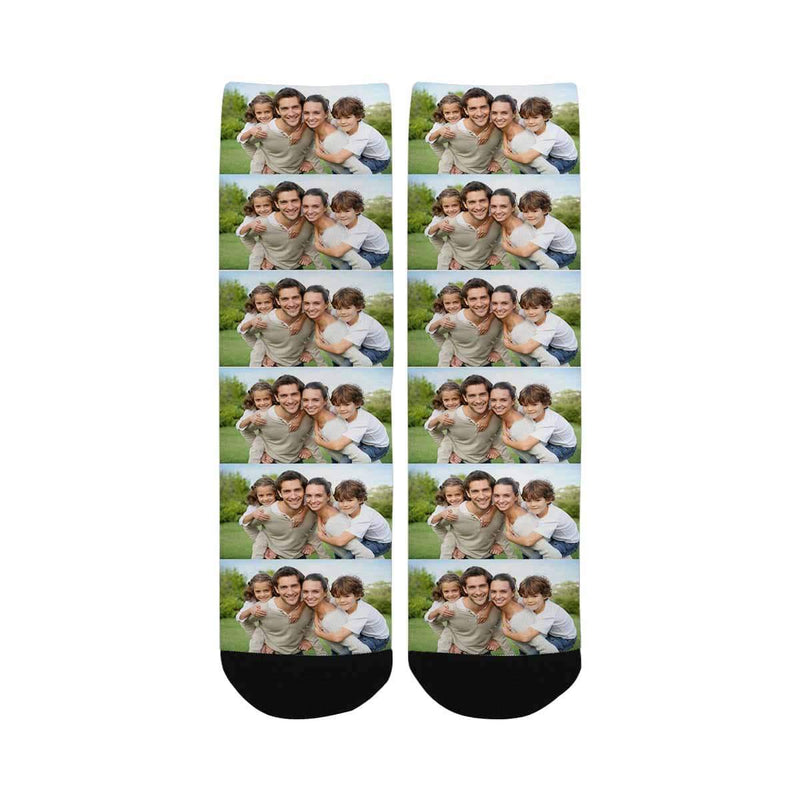 Kids Custom Socks Printed With Picture Personalized Family Photo Children's Socks