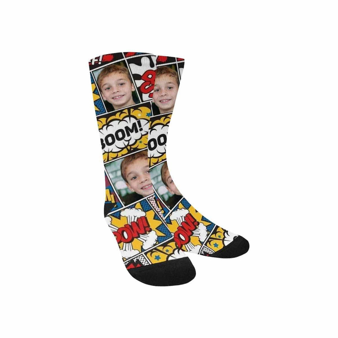 Kids Custom Socks Printed With Comics Picture Personalized Boom Kid&