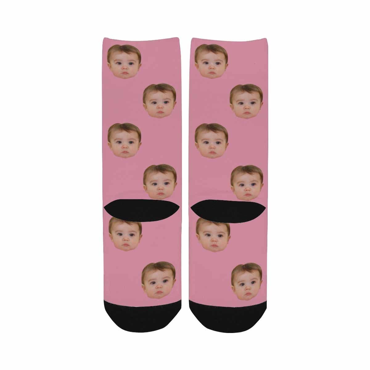 Kids Custom Socks Printed With Face Personalized Lovely Kid&