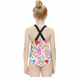 Custom Face Cartoon Elephant Kid's Swimsuit