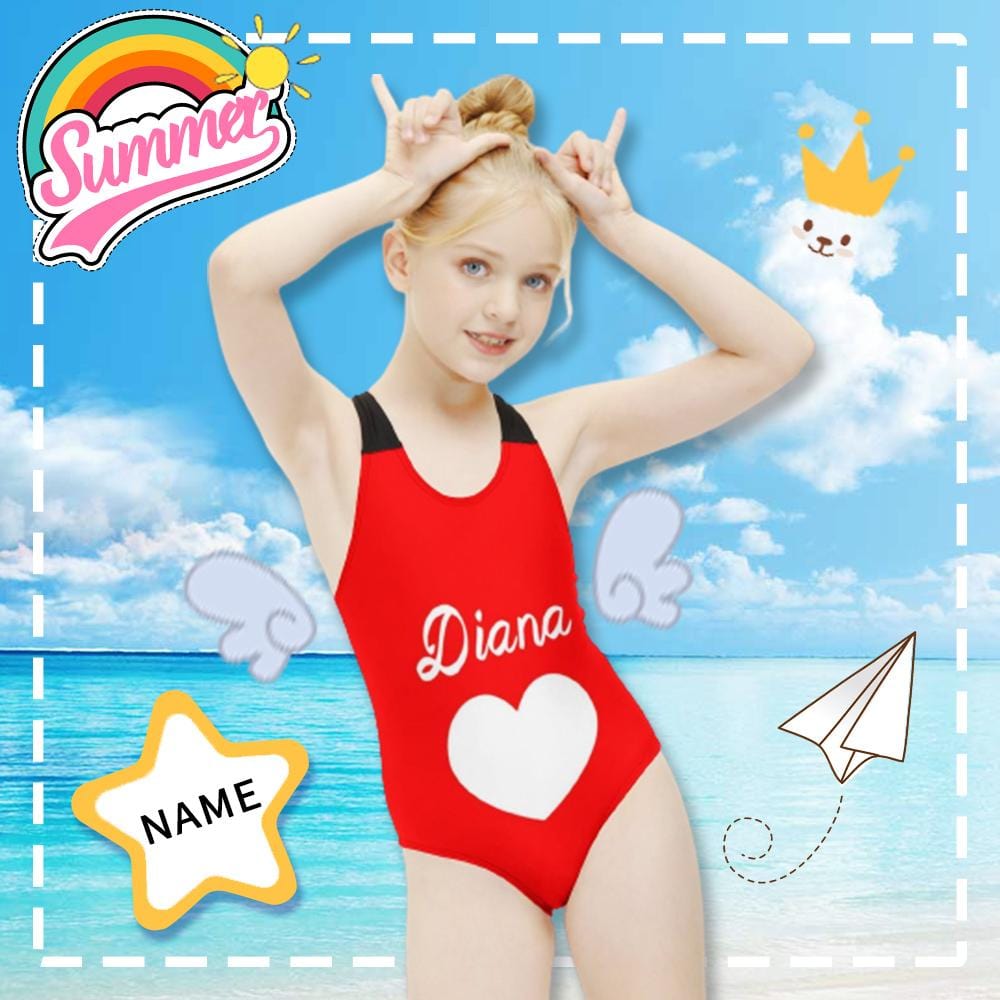 Custom Name Red Love Kid&