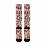 Personalized Socks Knee High Printed Picture Custom Face Mash Socks Gifts for Men Women