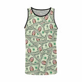 Personalized Mens Tank Tee Tops Custom Face Money Men's All Over Print Tank Top