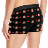 Custom Face Always Be Mine Men's Print Boxer Briefs Made for You Custom Underwear For Valentine's Day Gift