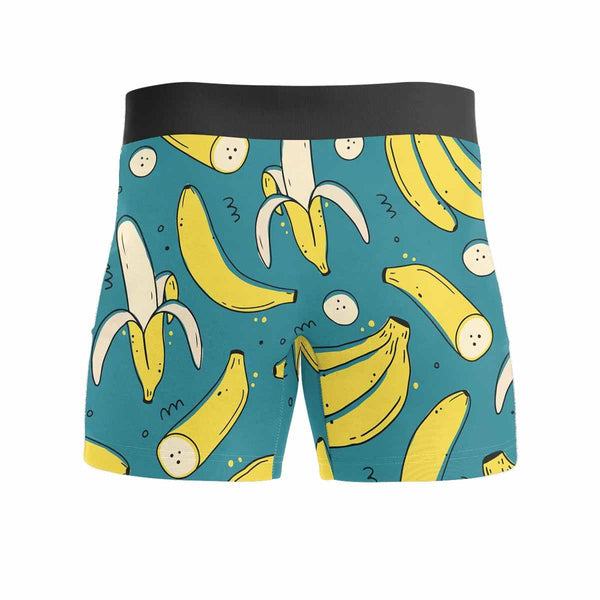 Custom Face Banana Element Men's All-Over Print Boxer Briefs Unique Underwear For Valentine's Day Gift