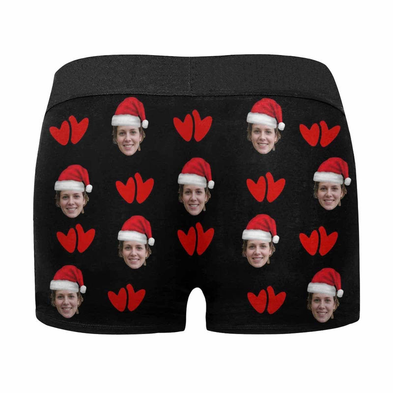 Custom Face Boxer Briefs I'm Nuts About You Personalized Photo Undies Face Boxer Underwear Valentine's Day for Him