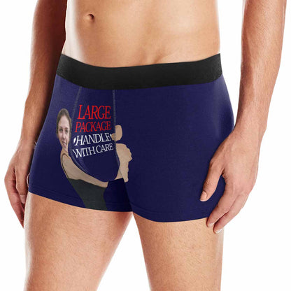 Custom Face Boxer Underwear Large Package Personalized Men&