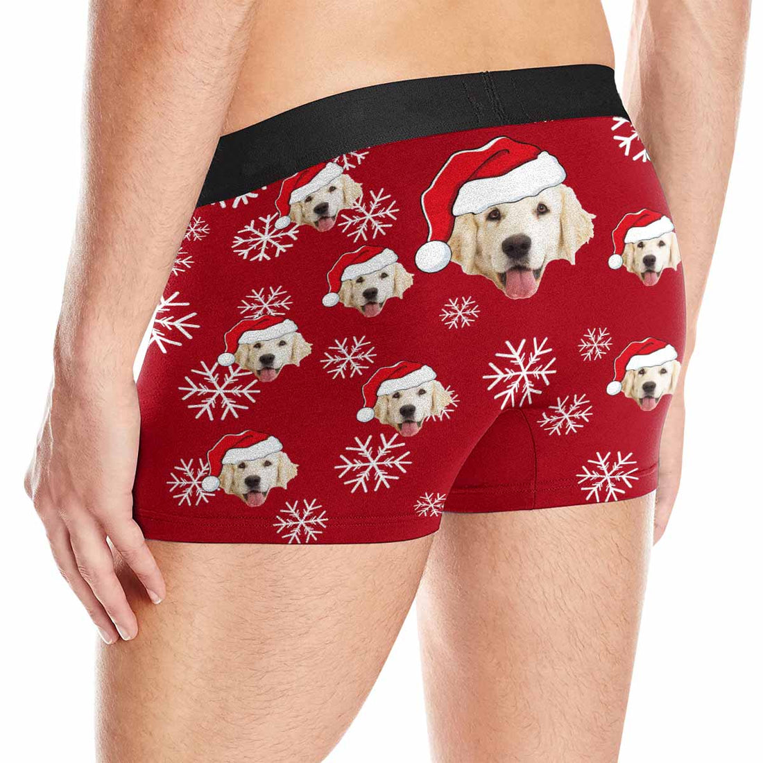 Custom Face Christmas Dog Men&