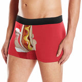 Custom Face Christmas Hat Hot Dog Men's All-Over Print Boxer Briefs Create Your Own Underwear for Him