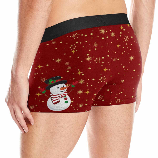 Custom Face Christmas Men's?Undies My Girl Men's All-Over Print Boxer Briefs Create Your Own Underwear for Him