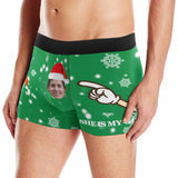 Custom Face Christmas Men's?Undies My Girl Men's All-Over Print Boxer Briefs Create Your Own Underwear for Him