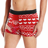 Custom Face Christmas Rides Men's Boxer Briefs Print Your Own Personalized Underwear for Him