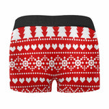 Custom Face Christmas Rides Men's Boxer Briefs Print Your Own Personalized Underwear for Him