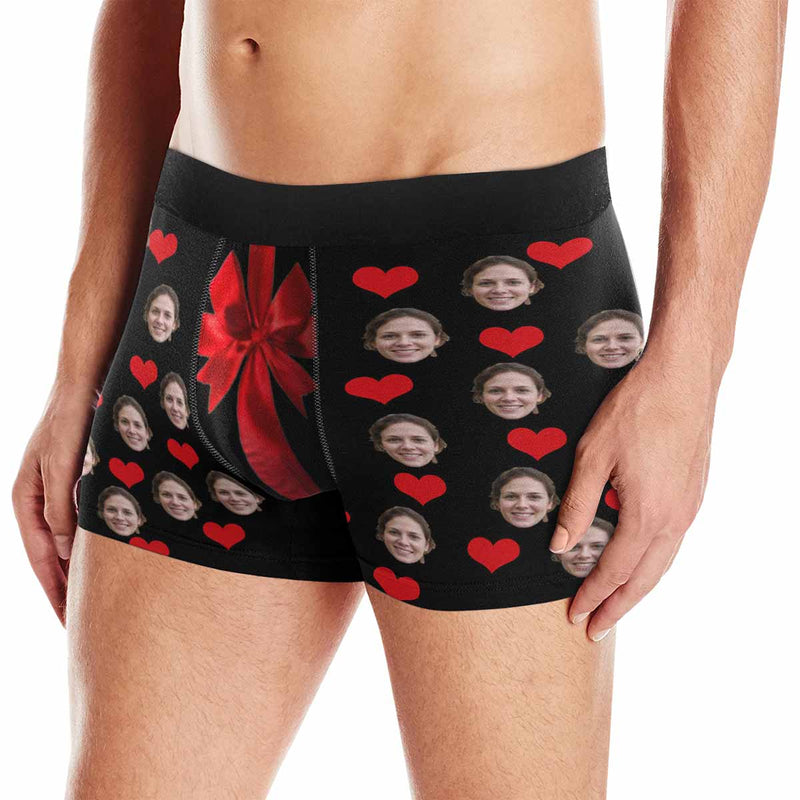 Custom Face Gift Love You Men's Boxer Briefs Made for You Custom Underwear Unique Valentine's Day Gift