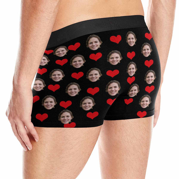 Custom Face Gift Love You Men's Boxer Briefs Made for You Custom Underwear Unique Valentine's Day Gift