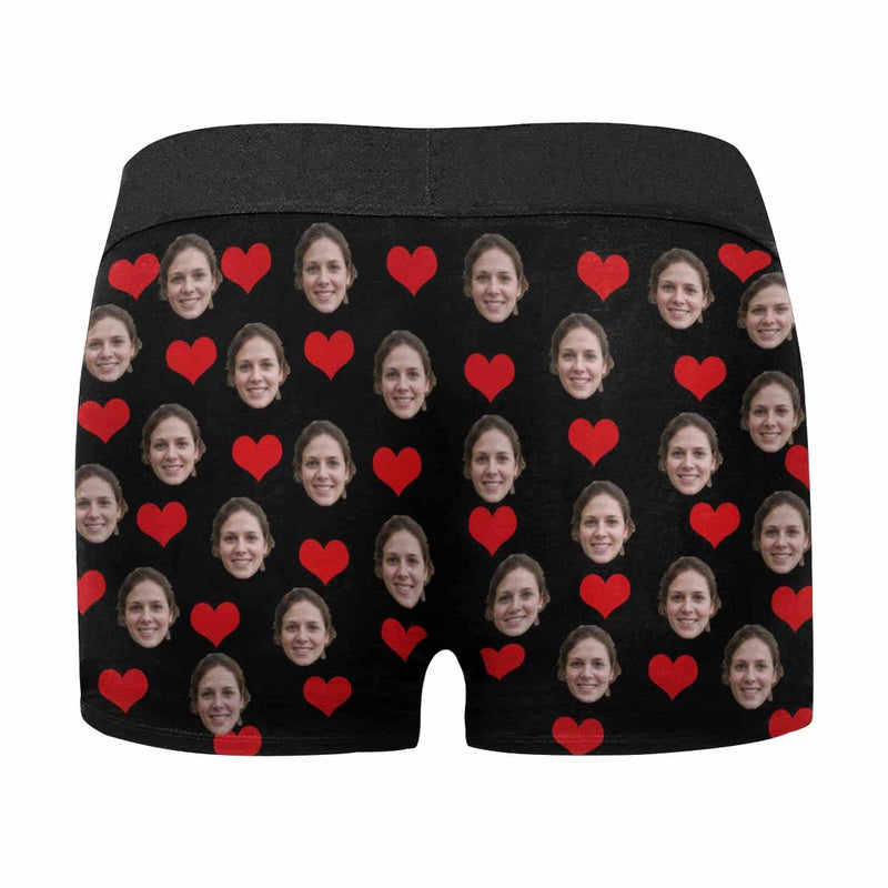 Custom Face Gift Love You Men's Boxer Briefs Made for You Custom Underwear Unique Valentine's Day Gift