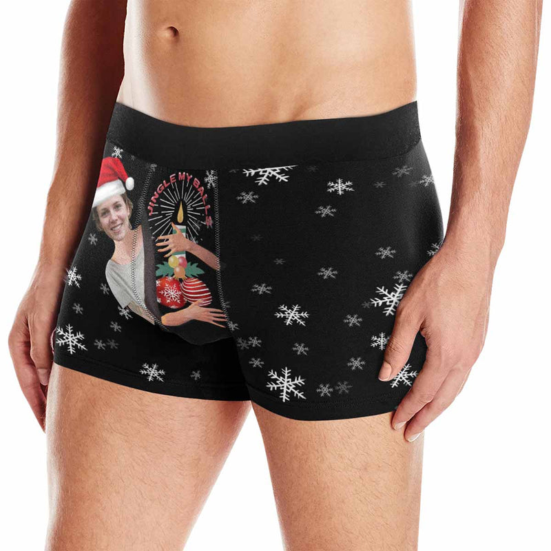 Custom Face Hold Me Tighter Men's Print Boxer Briefs Design Your Own Custom Underwear