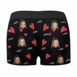 Custom Face Hug Love Men's Boxer Briefs t Your Own Personalized Underwear Gift for Him