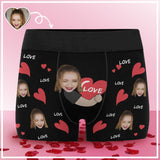 Custom Face Hug Love Men's Underwear Personalized Boxer Briefs Gift