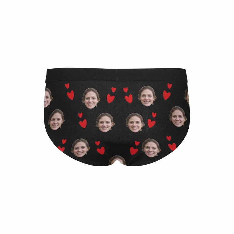 Custom Face It's Mine Men's Mid Rise Briefs Put Your Face on Personalized Underwear Unique Valentine's Day Gift