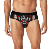 Custom Face It's Mine Men's Mid Rise Briefs Put Your Face on Personalized Underwear Unique Valentine's Day Gift