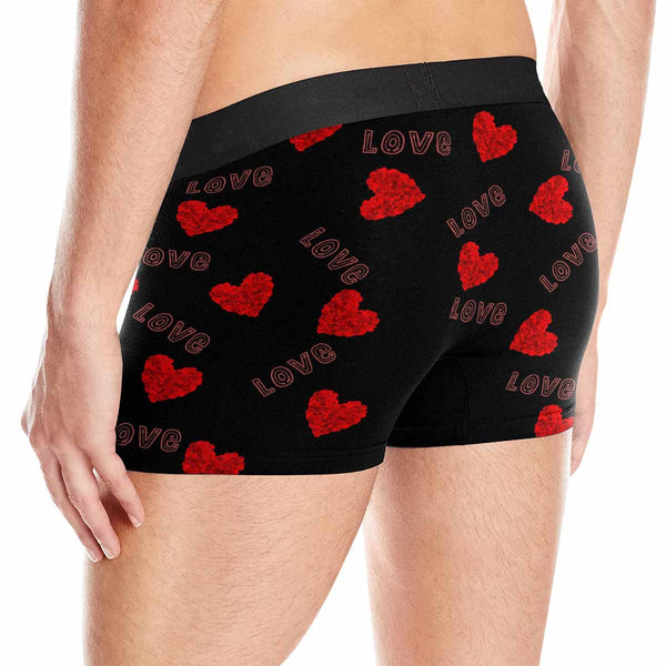 Custom Face Love Men's Boxer Briefs  Personalized Boxers Unlimited Rides Underwear Customized Valentine Gift for Husband