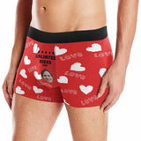 Custom Face Love Men's Boxer Briefs  Personalized Boxers Unlimited Rides Underwear Customized Valentine Gift for Husband