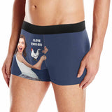 Custom Face Love This Men's Print Boxer Briefs Print Your Own Personalized Underwear For Valentine's Day Gift