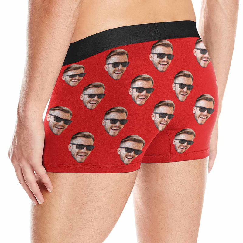 Custom Face Men's Boxer Briefs Personalized Underwear Boxers for Men Boyfriend Face Boxer For Valentine's Day Gift