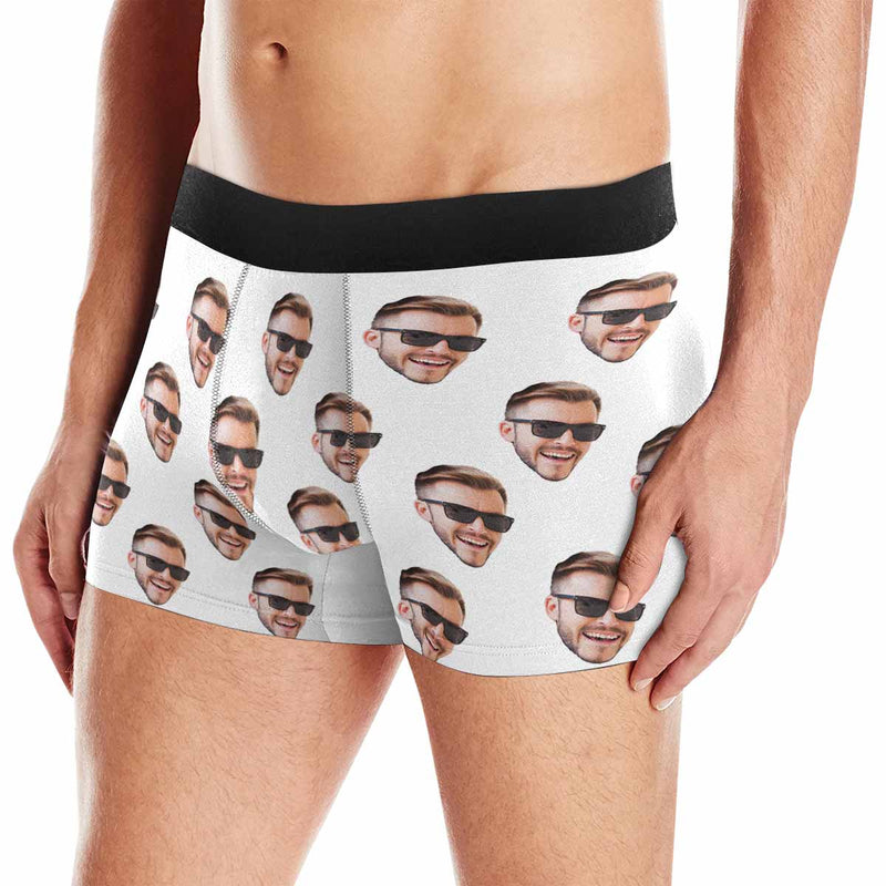 Custom Face Men's Boxer Briefs Personalized Underwear Boxers for Men Boyfriend Face Boxer For Valentine's Day Gift