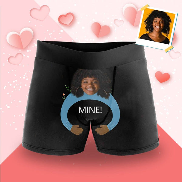 Custom Face Embrace Men's Underwear Personalized Boxer Briefs Gift