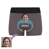 Custom Face Mine Hug Boxer Briefs Design Your Own Boxer Underwear Valentines Day for Men