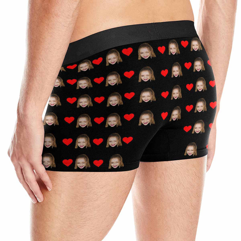 Custom Face My Ass Men's Print Boxer Briefs Put Your Face on Underwear with Custom Image